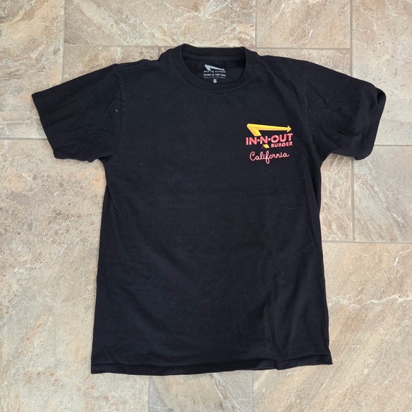 In-N-Out Burger California T-Shirt Mens S Black Danny Heller Sunset Graphic - Picture 5 of 6